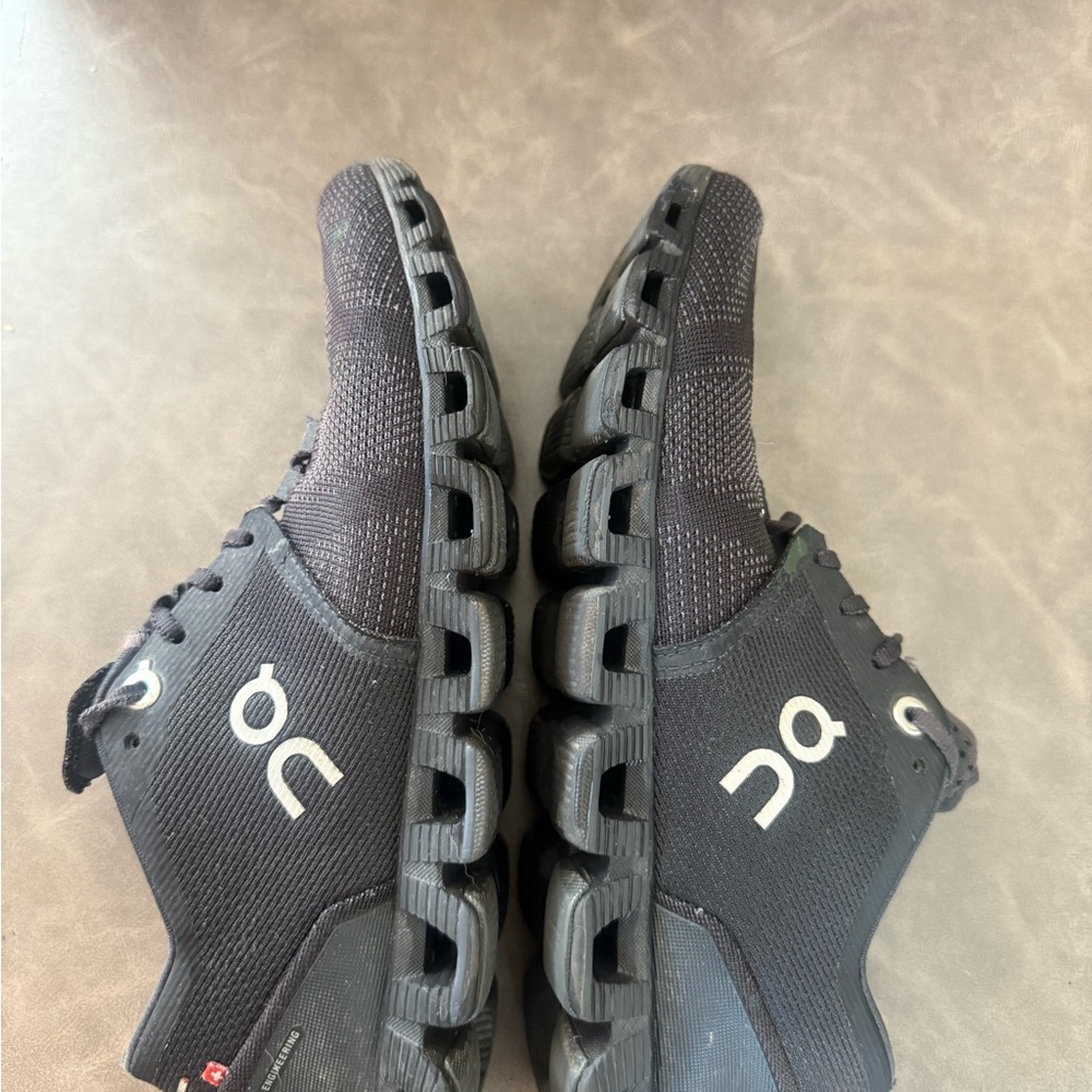 On Running woman’s Black Athletic Shoes
